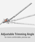HA322 Hedge Trimmer Blade Attachment, 21 Inch Dual Sided Blade For Gas Trimmers And 330iK Combi Switch in adjustable position