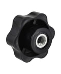 Heavy Duty Metal Clamping Handle Screw Knob With Star Shaped Grip M8 Thread 48mm Head Diameter 27mm Total Height Built Tough As Nails