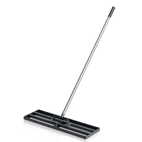 Heavy Duty Lawn Leveling Rake 30 By 10 Inches With 78 Inch Adjustable Stainless Steel Handle For Fast Grass And Soil Leveling