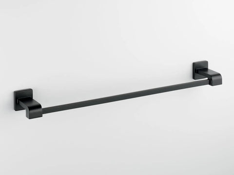 Slick Matte Black 24 Inch Towel Rack Bar For Bathroom And Kitchen Built To Last With Rust Resistant Finish Promotes Airflow