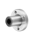 LM8UU Round Flange Linear Ball Bearing Bushing 8 mm Bore Shop Grade Chrome Steel with smooth glide and durable design.