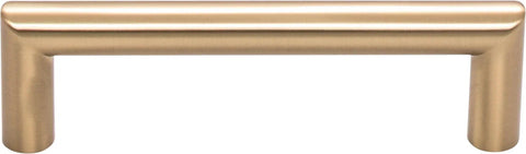 Kinney Flat Black Cabinet Bar Pull 3 3/4 Inch Center Spacing Handle For Kitchen Drawers with a smooth, modern design.