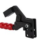 Heavy Duty Arrow Storage Case Clamp With Toggle Latch, High Carbon Steel, Model GH 70200B, side view showing hinge and handle