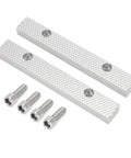 Shop Floor Approved Aluminum Vise Jaws With Offset Build Designed To Hold Firm At 5 1/2 Inches Wide And 3 Inch Center Spacing with screws.
