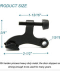 24 Pack Heavy Duty Hinge Pin Door Stops With Thick Rubber Bumpers Adjustable Zinc Alloy Wall Guards, measuring 1-13/16" wide.