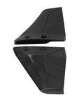 Hydrofoil Stabilizer Kit For 4 50HP Outboard Motors, ABS plastic boat fins, durable black, two fins shown, side view