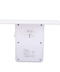 Back view of Smart Wall Outlet Extender With Six Power Receptacles And Four USB Ports Including Type C Charging Built In Storage Shelf.