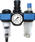 Mini FRL Combo Unit with Pressure Gauge One Quarter NPT Semi Automatic Drain Polycarbonate Bowl for Air Systems