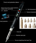 Heavy Duty Heat Press Insertion Tool Kit With 410 mm Insertion Height For Heat Set Inserts M2 To M8, brass knurled nuts