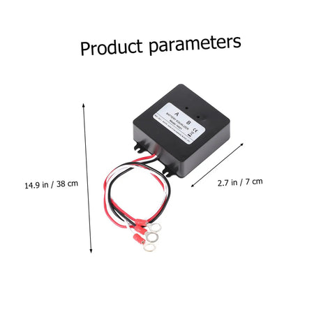 Zero Fluff 24V Heavy Duty Battery Equalizer Voltage Balancer For Nickel And Lithium Ion Packs Pro Reliable Cell Balancing Tool, dimensions and wiring.
