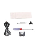 Top Shelf Portable Digital Surface Roughness Tester Heavy Duty Metal Smoothness Gauge accessories including USB cable and screwdriver.