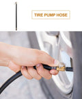 Tough As Nails Air Pump Hose Adapter Quick Connect Replacement For Tire Inflator With Durable Build And Anti Slip Grip To Ensure Safety While Inflating So You Can Hit The Road Without Leaks Being Stuck Roadside Safe And Sound black rubber hose on car tire valve