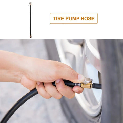 Tough As Nails Air Pump Hose Adapter Quick Connect Replacement For Tire Inflator With Durable Build And Anti Slip Grip To Ensure Safety While Inflating So You Can Hit The Road Without Leaks Being Stuck Roadside Safe And Sound black rubber hose on car tire valve