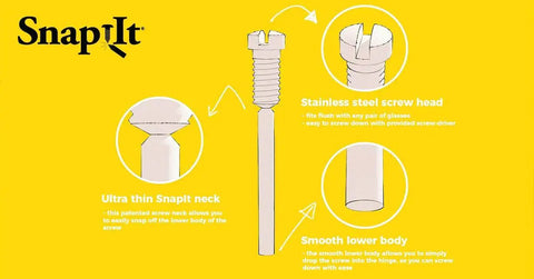 Eyeglasses Repair Kit With Long Easy Fit Screws And Micro Screwdriver For Sunglasses Spectacles And Reading Glasses Stainless Steel Design