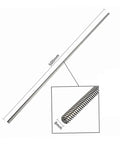 500mm Lead Screw Kit For 3D Printers With Nuts Coupling And Ball Bearing No Fuss Easy To Install Smooth Performance Silver Alloy Rod