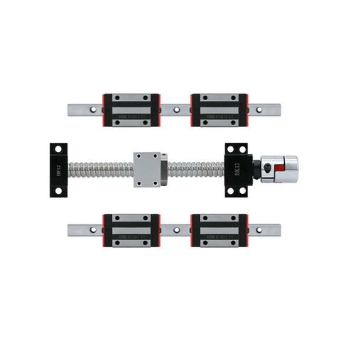 Ditch The Guesswork With This High Precision Linear Guide Rail Kit Featuring Two Square HGH20CA Slides And A Smooth SFU1605 Ball Screw Assembly Plus End Nuts and Couplings For Serious CNC Upgrade Projects That Need Reliable Motion. CNC rail kit with HGH20CA slides, SFU1605 screw