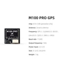 M100 Pro GPS QMC5883L Compass With 10th Generation Chip For FPV Fixed-Wing UAV showing size, weight, and connection ports.