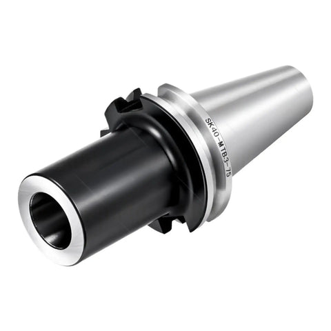 SK40 Morse Taper Tool Holder for CNC milling machines, durable steel construction with precision fit for tight tool grip.