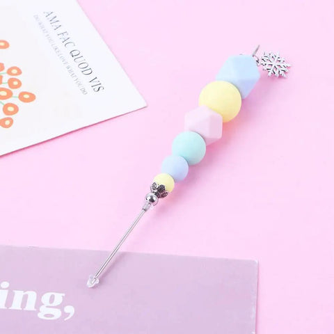 Premium Color Coded Scriber Needle For Sugar Craft And Cake Decorating Icing Pin, colorful bead grip with steel needle for precise icing.