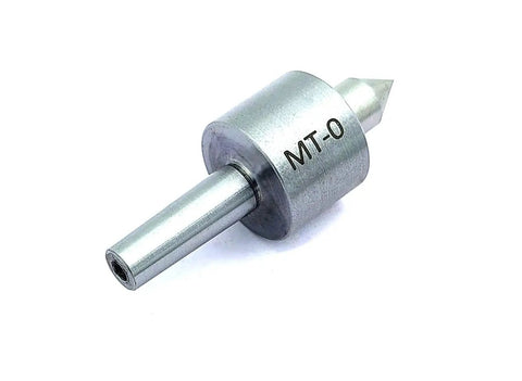 Mini Lathe Live Center MT0 Shank Triple Bearing Precision Revolving Center With Hardened Point And Tool Steel Housing