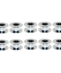 Premium Aluminum GT2 6mm Wide Timing Belt Idler Pulley With 5mm Bore 20 Toothless Design Ideal For 3D Printers CNC Routers Milling Set of 10
