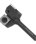 Premium 1/4 Inch Shank Router Bit With Anti Backlash Design And Three Carbide Inserts For Smooth CNC Woodworking, side view showing carbide inserts.