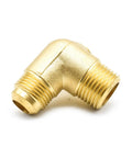 Three-Way Brass Manifold Fitting For Compressor Lines 1/2 Inch MPT To 1/2 Inch Male Flare NPT Machined Brass