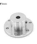 Heavy Duty Flange Coupling With Precision Keyway Shaft Joint For Power Transmission, 8mm bore steel flange connector.