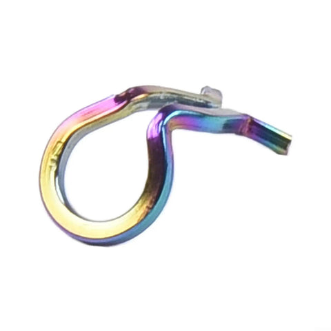 Rainbow Stainless Steel Bike Brake Caliper Spring Clips 10 Pack For Shimano XT SLX And More Universal Fit Built Tough Rust Resistant Easy Install Clips For Caliper Pins close-up