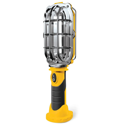 Ultra Bright Cordless LED Work Light With Magnetic Base 500 Lumens Battery Powered AA Batteries Included Handy On The Go Compact Handheld Flashlight For Garage Home And Auto Repairs