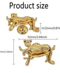 Gold Leopard Drawer Knobs 4 Piece Set For Dresser Cabinet Wardrobe Dope Animal Pulls Zinc Alloy Rust Resistant And Anti Corrosion 52mm 37mm 22mm Easy Install, 52mm size