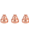 10 Pcs 120929 Shield Deflector for PMX 1000 1250 1650 RT80 Plasma Torch, tellurium copper OEM style replacement, side view