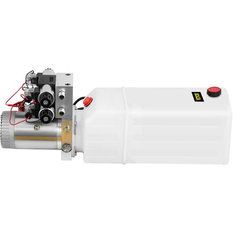 12V DC Hydraulic Power Unit Double Acting With Double Solenoid And 8 Liter Reservoir For Car Lifts Heavy Duty High Pressure Pump 3200 PSI 220 Bar Durable Hydraulic Pack