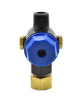 Water Inlet Filter 3/4 Inch Female NH To 1/2 Inch MNPT Blue For High Pressure Cleaners front view