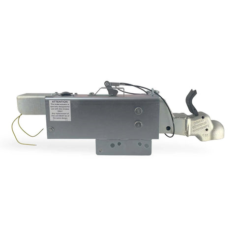 Demco hydraulic surge actuator for trailer disc brakes, 12,500 lb capacity, 2 5/16 in ball, electric lockout solenoid
