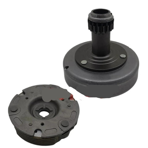 DXGAmZ two-piece clutch weight set outer assembly for underbone motorcycle; gray hub and weight plate for Dream 110.