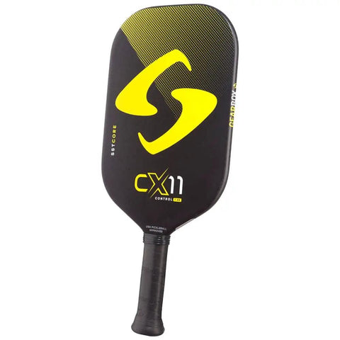 CX11E Control Pickleball Paddle with Carbon Fiber Frame, 7.8 Oz, Yellow Finish, Lightweight Handle for Precise Control