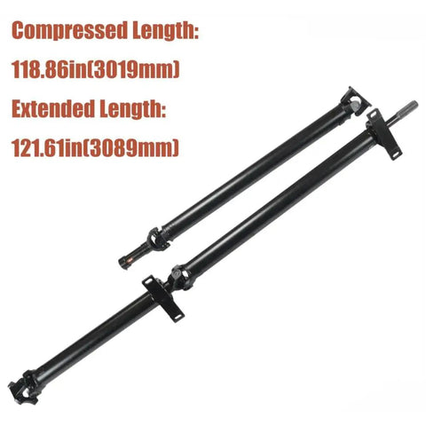 Tough As Nails Rear Driveshaft Support Bracket Direct Swap Replacement For Dodge Sprinter 2500 And 3500 Freightliner Vans 2003 Through 2006 2.7L Turbo Diesel, showing lengths.