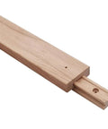 Top Notch Wooden Drawer Slides Buttery Smooth Center Guide Track Kiln Dried Hardwood Cabinet Glides 13 3 4 Inch with mounting detail