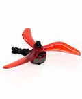 Beefy 2207 Brushless Motors 1850KV And 2550KV For 5 Inch Drones with red 3-blade propeller and sealed bearings