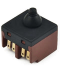 Push Button Switch Replacement For 100mm Angle Grinder 4 Inch Grinder Part Durable Black Accessory Ideal For Polisher And Grinder Maintenance No Fuss Replacement 2.5 X 2.5 Cm Size, black and brown component