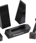 Clamp Kit For Rotary Tables And Milling Tables Face Plates And Vertical Slides Pro Grade M6 Clamp Kit shown in black steel