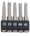 Special Shaped Screwdriver Bit Set With Chrome Vanadium Steel For Repairing Electronics Game Consoles And Toys Includes 50mm Triangle U Y Security Bits Driver Tools Kit Perfect For Tough Jobs. 5-piece bit holder, chrome vanadium steel, triangle U Y security bits