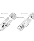 Heavy Duty Sectional Sofa Connectors 9 Piece Set With 155mm Iron Plug Buckles showing various sizes and details of the joiner kit.