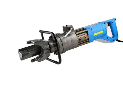 Portable Electric Rebar Cutter And Bender Machine With Strong Clamp Head For Quick Steel Straightening and Hook Bending, 2000W motor.