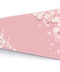 Pink Cherry Blossom Desk Pad 31.5 By 11.8 Inches With Non Slip Rubber Base Large Gaming Mouse Pad With Sakura Design