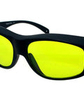 Heavy Duty Laser Protective Eyewear Delivering Rock Solid Shield Against 808Nm 1064Nm And 10600Nm Energy with yellow lenses.