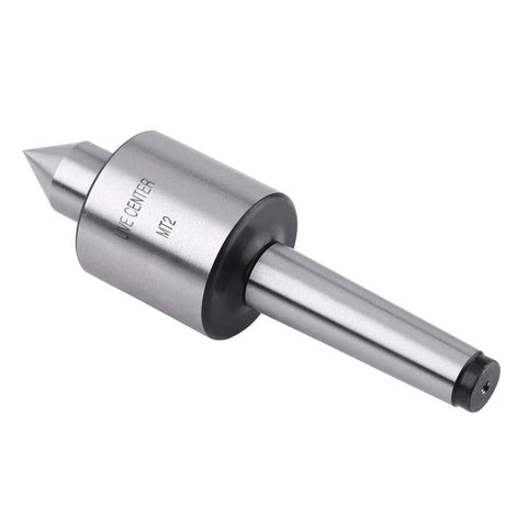 MT2 lathe center; precision rotary live center, silver metal tool with conical tip