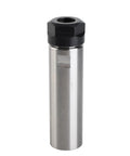 Er20 Collet Chuck Holder And Spacer Sleeve Shaft Extender Forged From Tough Molybdenum Alloy Steel, Built Like A Tank For Heavy Duty CNC Routers, Lathes, And Milling Machines With Grip Tight Balance And Rock Solid Rigidity That Actually Lasts, steel shaft with black hex nut.