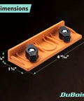 Two Pack T Track Long Stop Kit With Universal Fit For Woodworking, Sanding, And Routing, includes orange long stop with wing knobs
